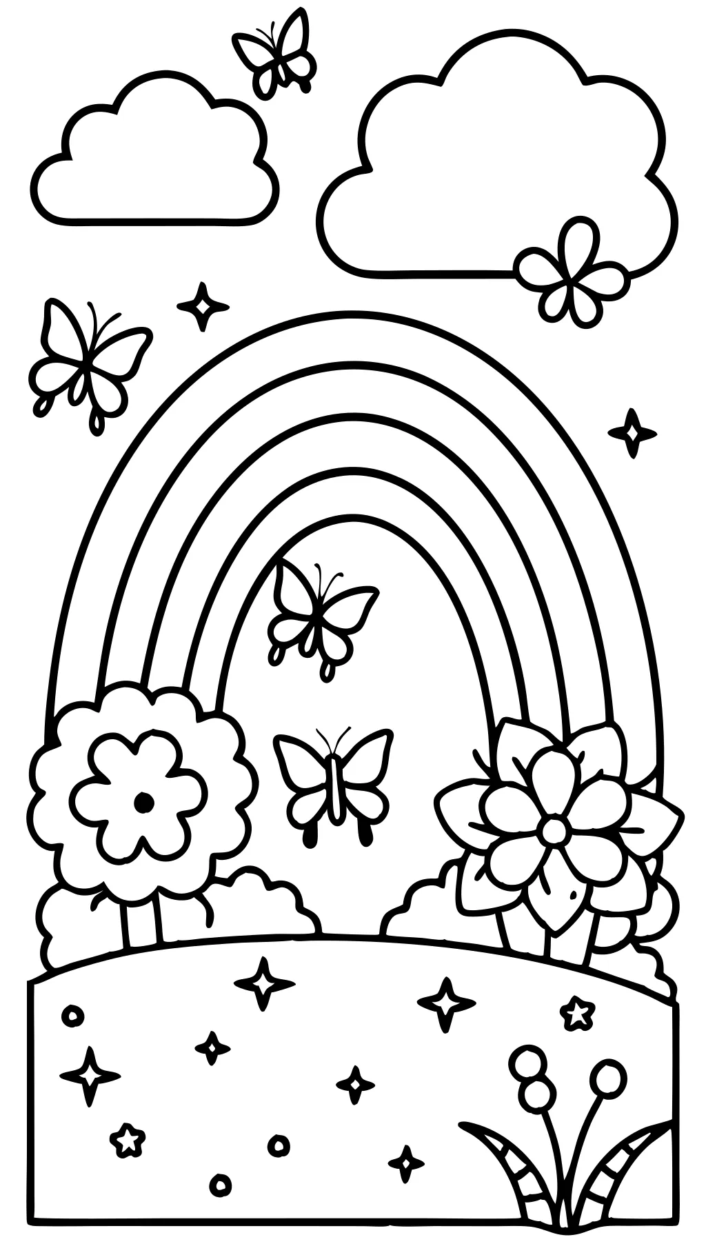 coloriage arc-en-ciel gratuit